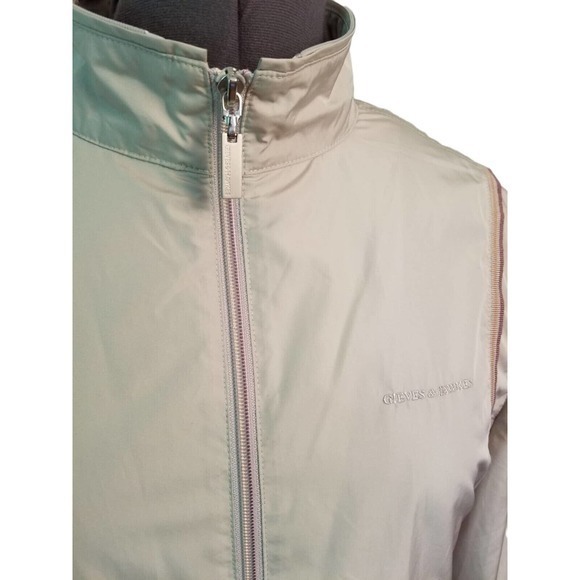 Gieves & Hawkes Men's Beige Jacket FullZip Size L,Length 27 in, Pit to Pit 24 in - Picture 4 of 8